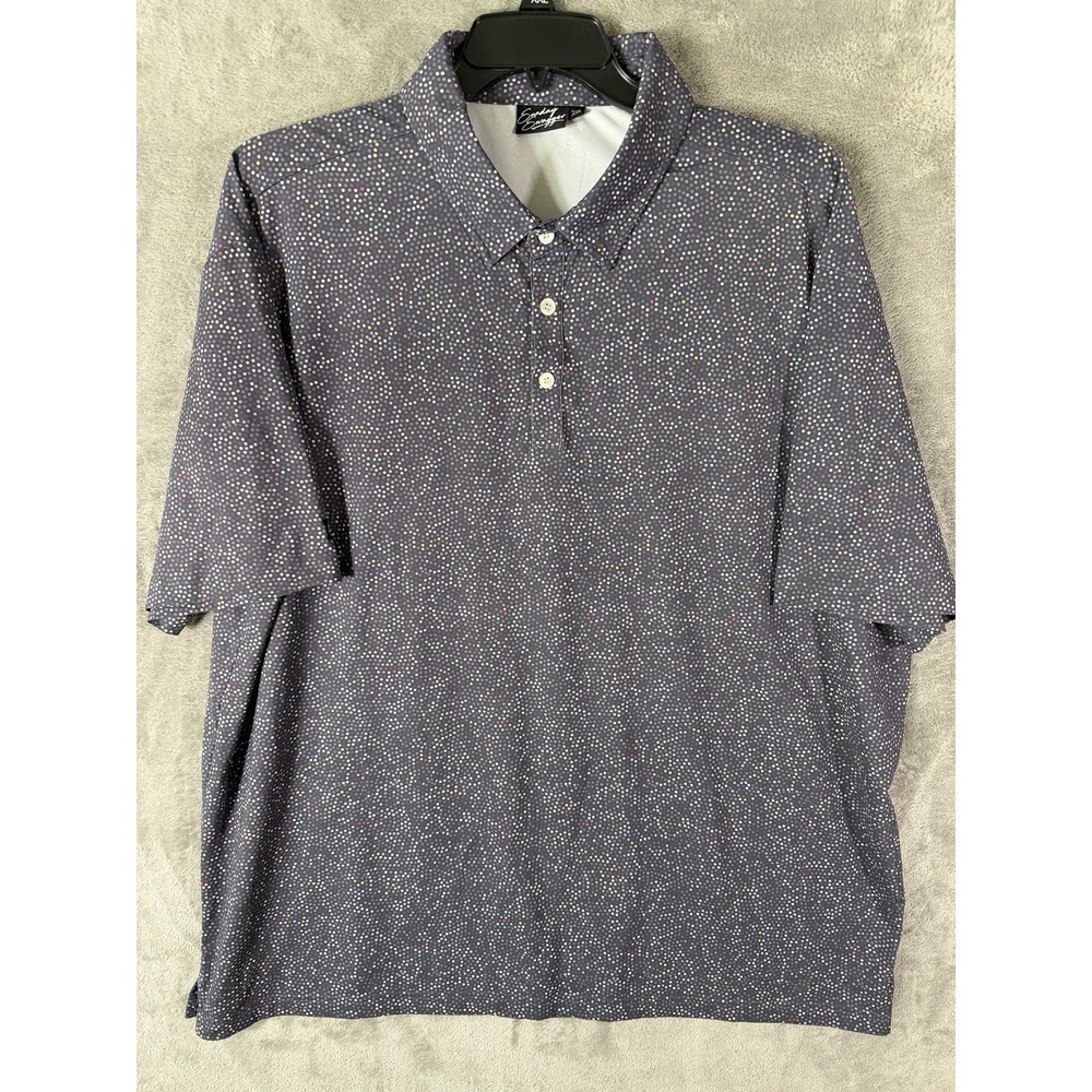 Sunday Swagger Mens‎ Golf Polo Size 3XL  Dots Performance